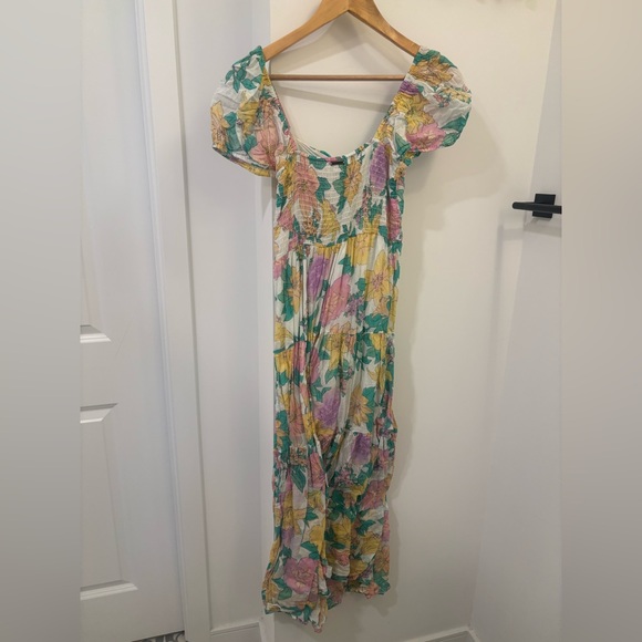 Billabong Floral Puff Sleeve Maxi Dress - Picture 5 of 8